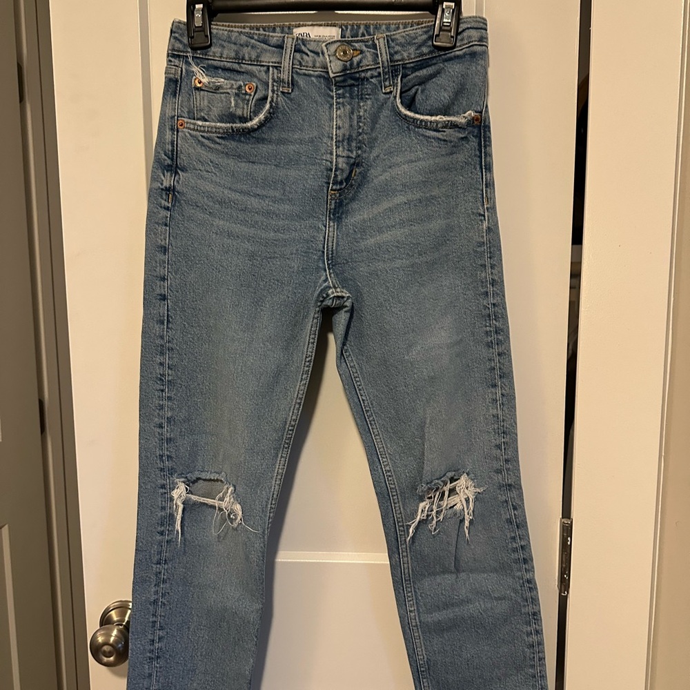 Zara Light Blue Denim Jeans
